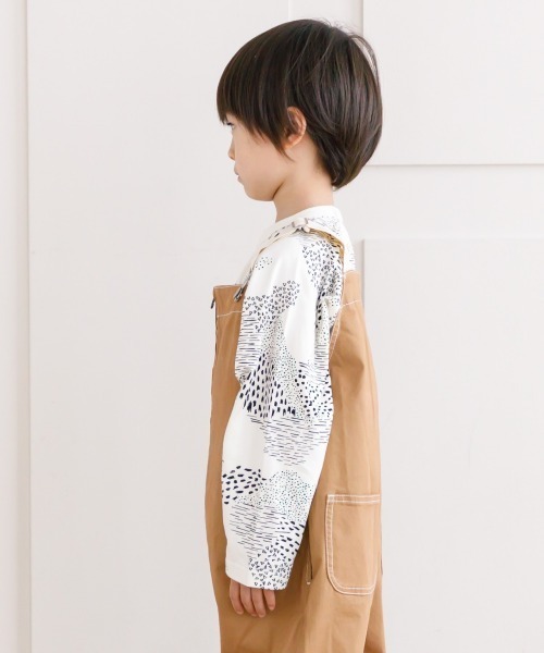 MAKE YOUR DAY(メイクユアデイ)の「抽象総柄長袖Tシャツ■80~140cm(Tシャツ/カットソー・キッズ・オフホワイト/ライトパープル・90/100/110/120/80/130/140)」の16枚目の写真