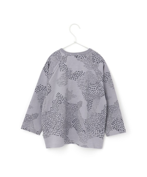 MAKE YOUR DAY(メイクユアデイ)の「抽象総柄長袖Tシャツ■80~140cm(Tシャツ/カットソー・キッズ・オフホワイト/ライトパープル・90/100/110/120/80/130/140)」の6枚目の写真