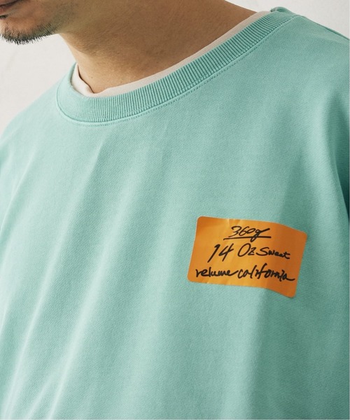 JOURNAL STANDARD relume（ジャーナルスタンダード　レリューム）の「OVERSIZE WIDE SLIT SWEAT（スウェット・メンズ・ブラック/ベージュ/ネイビー/イエロー/グリーン・MEDIUM/LARGE）」の8枚目の写真