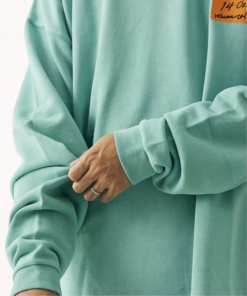 JOURNAL STANDARD relume（ジャーナルスタンダード　レリューム）の「OVERSIZE WIDE SLIT SWEAT（スウェット・メンズ・ブラック/ベージュ/ネイビー/イエロー/グリーン・MEDIUM/LARGE）」の9枚目の写真