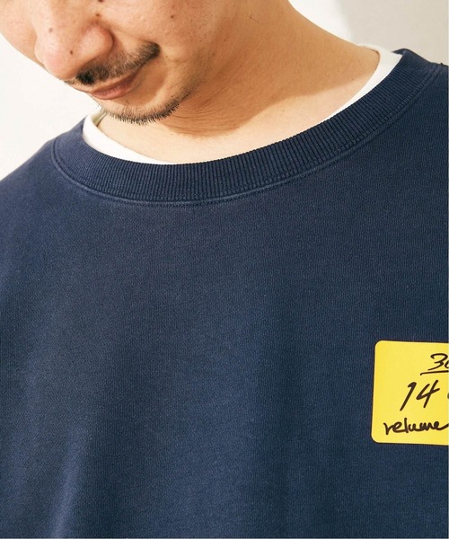JOURNAL STANDARD relume（ジャーナルスタンダード　レリューム）の「OVERSIZE WIDE SLIT SWEAT（スウェット・メンズ・ブラック/ベージュ/ネイビー/イエロー/グリーン・MEDIUM/LARGE）」の13枚目の写真