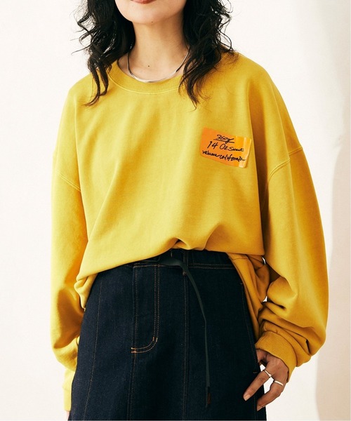 JOURNAL STANDARD relume（ジャーナルスタンダード　レリューム）の「OVERSIZE WIDE SLIT SWEAT（スウェット・メンズ・ブラック/ベージュ/ネイビー/イエロー/グリーン・MEDIUM/LARGE）」の16枚目の写真