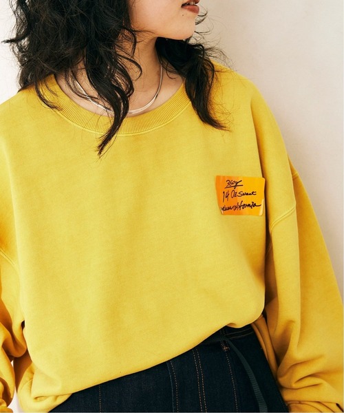 JOURNAL STANDARD relume（ジャーナルスタンダード　レリューム）の「OVERSIZE WIDE SLIT SWEAT（スウェット・メンズ・ブラック/ベージュ/ネイビー/イエロー/グリーン・MEDIUM/LARGE）」の17枚目の写真