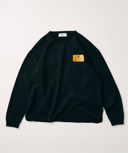 JOURNAL STANDARD relume（ジャーナルスタンダード　レリューム）の「OVERSIZE WIDE SLIT SWEAT（スウェット・メンズ・ブラック/ベージュ/ネイビー/イエロー/グリーン・MEDIUM/LARGE）」の18枚目の写真