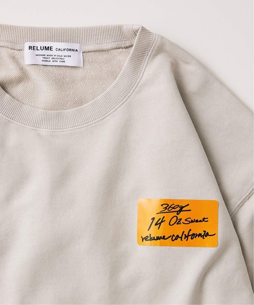 JOURNAL STANDARD relume（ジャーナルスタンダード　レリューム）の「OVERSIZE WIDE SLIT SWEAT（スウェット・メンズ・ブラック/ベージュ/ネイビー/イエロー/グリーン・MEDIUM/LARGE）」の21枚目の写真