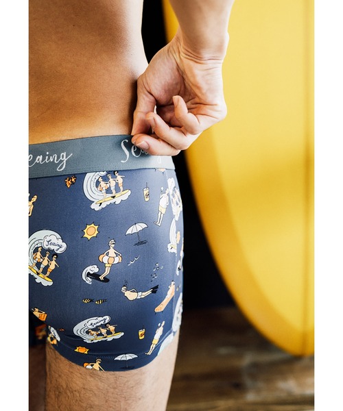 Seaing シーング ボクサーパンツ メンズ アンダーウェア 下着 おしゃれ かわいい ツルツル Endless Summer 速乾 ブランド