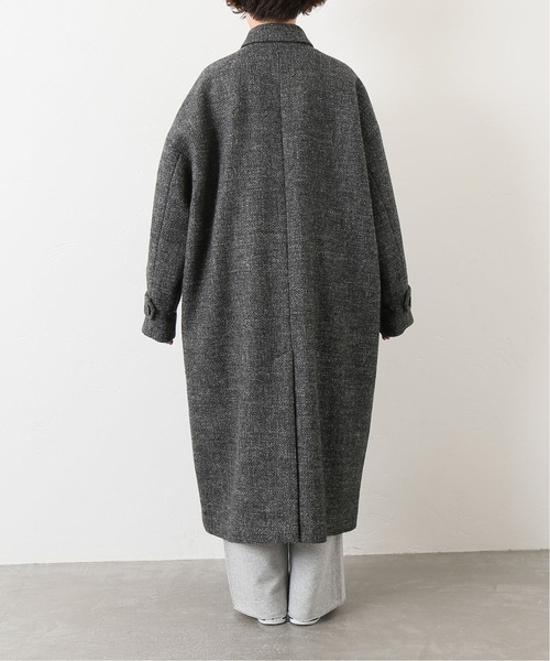 JOURNAL STANDARD LUXE（ジャーナルスタンダード　ラックス）の「WLツィード ステンコート（ステンカラーコート・レディース・チャコールグレー/ベージュ・FREE）」の5枚目の写真