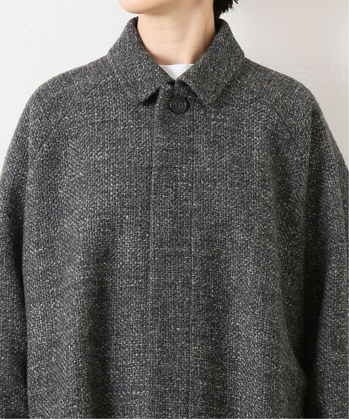 JOURNAL STANDARD LUXE（ジャーナルスタンダード　ラックス）の「WLツィード ステンコート（ステンカラーコート・レディース・チャコールグレー/ベージュ・FREE）」の6枚目の写真