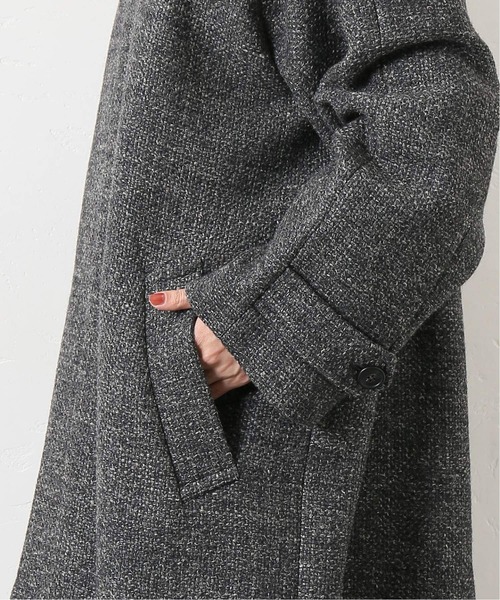 JOURNAL STANDARD LUXE（ジャーナルスタンダード　ラックス）の「WLツィード ステンコート（ステンカラーコート・レディース・チャコールグレー/ベージュ・FREE）」の9枚目の写真