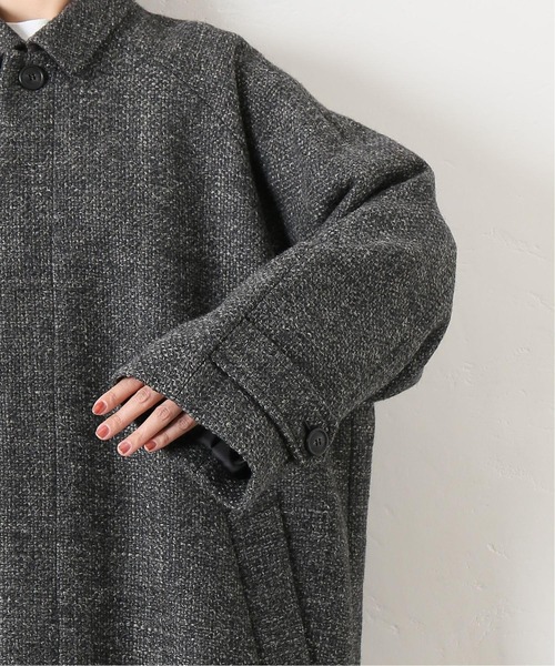 JOURNAL STANDARD LUXE（ジャーナルスタンダード　ラックス）の「WLツィード ステンコート（ステンカラーコート・レディース・チャコールグレー/ベージュ・FREE）」の10枚目の写真