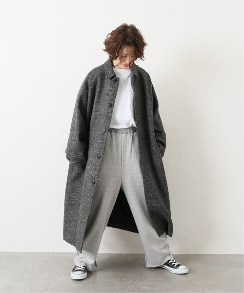 JOURNAL STANDARD LUXE（ジャーナルスタンダード　ラックス）の「WLツィード ステンコート（ステンカラーコート・レディース・チャコールグレー/ベージュ・FREE）」の13枚目の写真