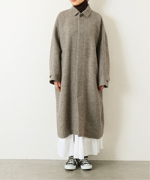 JOURNAL STANDARD LUXE（ジャーナルスタンダード　ラックス）の「WLツィード ステンコート（ステンカラーコート・レディース・チャコールグレー/ベージュ・FREE）」の16枚目の写真