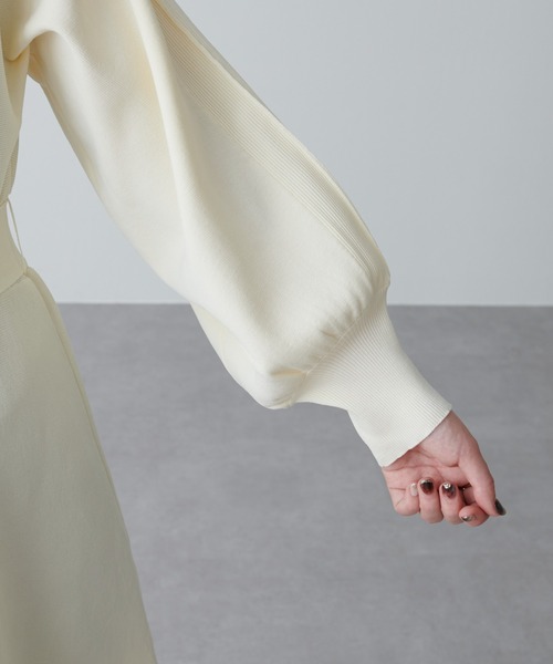 natural couture（ナチュラルクチュール）の「【WEB限定カラー有り】ふわ軽2WAY Aラインワンピース（ワンピース・レディース・オフホワイト/ミント/サックスブルー/ピンク/グレイッシュベージュ/ブラック・FREE）」の20枚目の写真