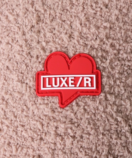 LUXE/R(ラグジュ)の「【ユニセックス】【LUXE/R】袖 & フード ロゴ ジャガード ニット ジップ パーカー(RMS)(パーカー・メンズ・ブラック/ベージュ/ネイビー・MEDIUM/LARGE)」の17枚目の写真