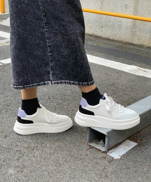 ASH（アッシュ）の「【IMPULS】厚底スニーカー（スニーカー・レディース・ブラック/ピンクベージュ/ホワイト/ホワイト×パープル/ホワイト×ブラック/ホワイト×ピンク/ベージュ・37/36/35/39/40/38）」の18枚目の写真