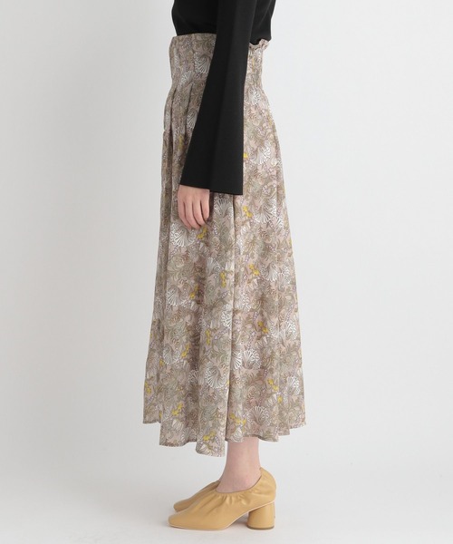 Andemiu（アンデミュウ）の「ボタニカルガラジャカードスカート265636（スカート・レディース・ベージュ/オレンジ/アイボリー・SMALL/MEDIUM）」の5枚目の写真