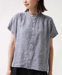 to touch / トゥータッチ  フレンチ リネン ブラウス シャツ TO22T04  MUD