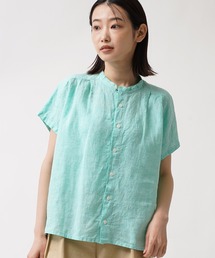 to touch / トゥータッチ  フレンチ リネン ブラウス シャツ TO22T04  MUD