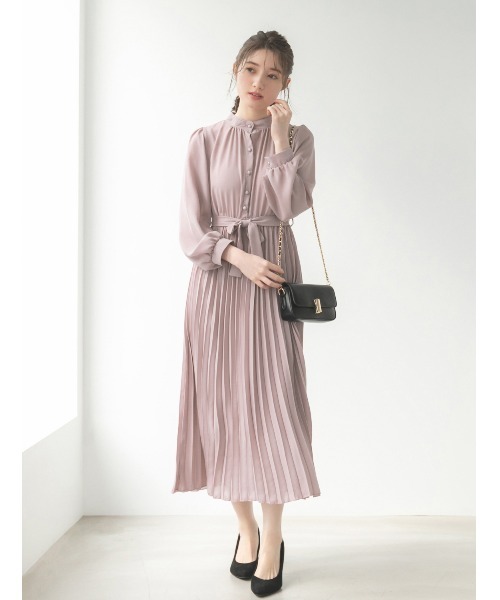 fifth（フィフス）の「ウエストリボンプリーツワンピース（ワンピース・レディース・グリーン/ピンク・M）」の13枚目の写真