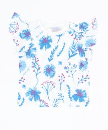 天竺ボタニカルフリルＴシャツ