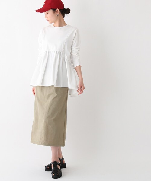 OPAQUE.CLIP（オペークドットクリップ）の「◆シルケットコットン フハクキリカエカットソー（Tシャツ/カットソー・レディース・ホワイト系/グレー/ベージュ/ブラック・40/36/38/34/42）」の15枚目の写真