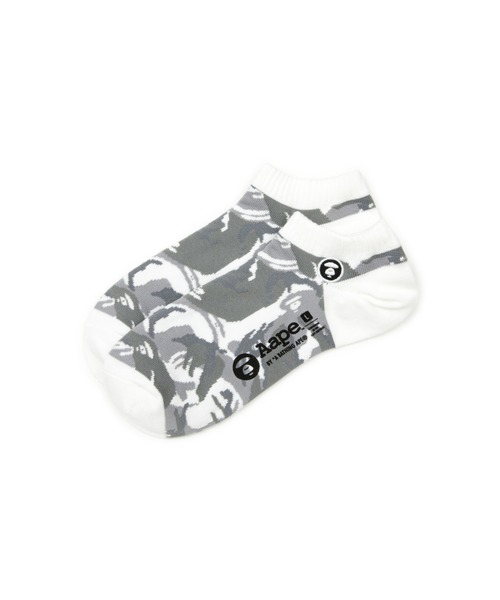 AAPE BY A BATHING APE(エーエイプバイアベイシングエイプ)の「AAPE SOCKS S(ソックス/靴下・メンズ・ホワイト系その他/グリーン系その他2/ターコイズブルー/ブラック系その他・LARGE)」の2枚目の写真