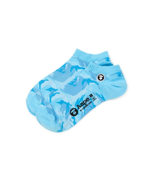 AAPE BY A BATHING APE(エーエイプバイアベイシングエイプ)の「AAPE SOCKS S(ソックス/靴下・メンズ・ホワイト系その他/グリーン系その他2/ターコイズブルー/ブラック系その他・LARGE)」の4枚目の写真
