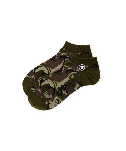AAPE BY A BATHING APE(エーエイプバイアベイシングエイプ)の「AAPE SOCKS S(ソックス/靴下・メンズ・ホワイト系その他/グリーン系その他2/ターコイズブルー/ブラック系その他・LARGE)」の3枚目の写真