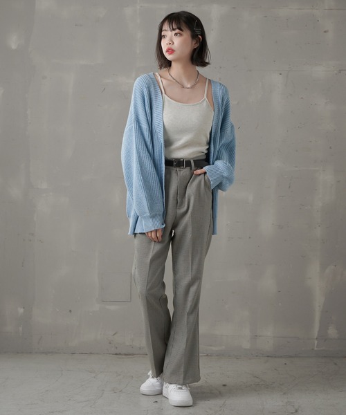 SPINNS(スピンズ)の「カップ付きリブキャミソール(キャミソール・レディース・オートミール/ネイビー/ブラック/グリーン・ONESIZE)」の7枚目の写真