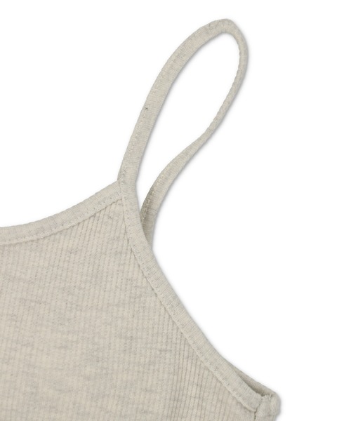 SPINNS(スピンズ)の「カップ付きリブキャミソール(キャミソール・レディース・オートミール/ネイビー/ブラック/グリーン・ONESIZE)」の14枚目の写真