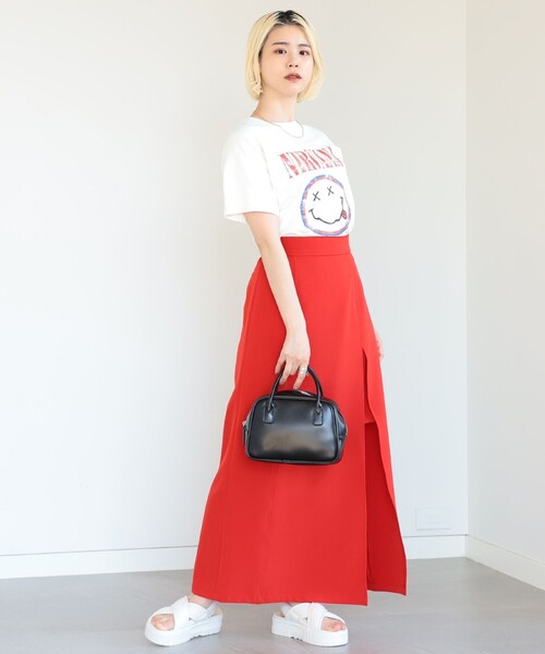 GOOD ROCK SPEED（グッドロックスピード）の「GOOD ROCK SPEED × Ray BEAMS / 別注 NIRVANA Tシャツ（Tシャツ/カットソー・レディース・オフホワイト・ONE SIZE）」の6枚目の写真