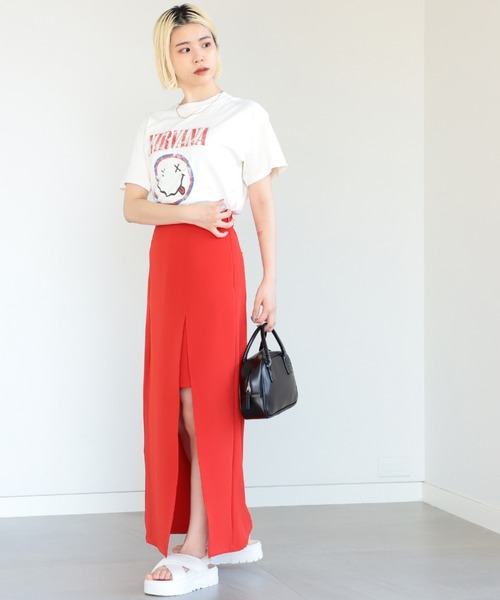 GOOD ROCK SPEED（グッドロックスピード）の「GOOD ROCK SPEED × Ray BEAMS / 別注 NIRVANA Tシャツ（Tシャツ/カットソー・レディース・オフホワイト・ONE SIZE）」の18枚目の写真