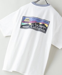 【OUTDOOR PRODUCTS/アウトドアプロダクツ】USAコットン　リブライン　バックプリントTシャツ　ビッグシルエット
