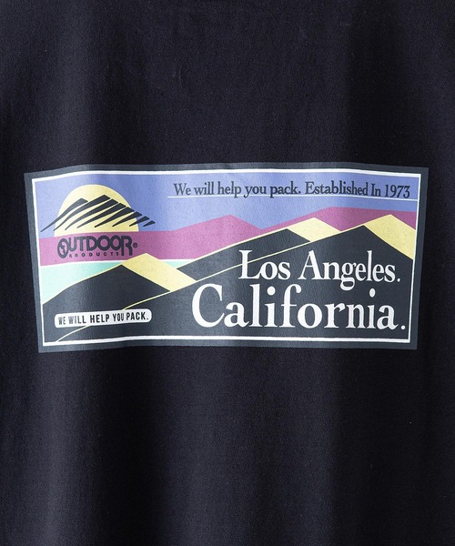 OUTDOOR PRODUCTS（アウトドアプロダクツ）の「【OUTDOOR PRODUCTS/アウトドアプロダクツ】USAコットン　リブライン　バックプリントTシャツ　ビッグシルエット（Tシャツ/カットソー・レディース・ホワイト/ブラック/ネイビー/ブラウン・FREE）」の13枚目の写真