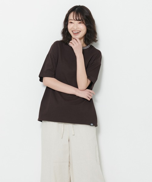 OUTDOOR PRODUCTS（アウトドアプロダクツ）の「【OUTDOOR PRODUCTS/アウトドアプロダクツ】USAコットン　リブライン　バックプリントTシャツ　ビッグシルエット（Tシャツ/カットソー・レディース・ホワイト/ブラック/ネイビー/ブラウン・FREE）」の21枚目の写真