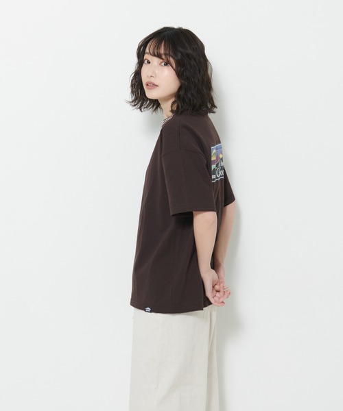 OUTDOOR PRODUCTS（アウトドアプロダクツ）の「【OUTDOOR PRODUCTS/アウトドアプロダクツ】USAコットン　リブライン　バックプリントTシャツ　ビッグシルエット（Tシャツ/カットソー・レディース・ホワイト/ブラック/ネイビー/ブラウン・FREE）」の22枚目の写真