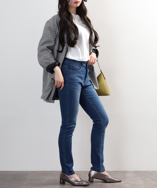A.N.L(エーエヌエル レーベル)の「A.N.L ストレッチ スキニーデニムパンツ(デニムパンツ・レディース・ダークインディゴブルー/インディゴブルー/ワンウォッシュ/チャコール/グレー/ブラック・36/38/40)」の21枚目の写真