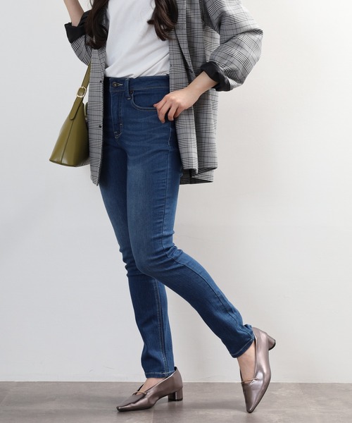 A.N.L(エーエヌエル レーベル)の「A.N.L ストレッチ スキニーデニムパンツ(デニムパンツ・レディース・ダークインディゴブルー/インディゴブルー/ワンウォッシュ/チャコール/グレー/ブラック・36/38/40)」の16枚目の写真