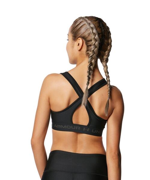 UNDER ARMOUR（アンダーアーマー）の「UAクロスバック ブラ ミディアムサポート（トレーニング/レディース）（スポーツブラ・レディース・ブラック/ホワイト・L/S/XL/M）」の3枚目の写真