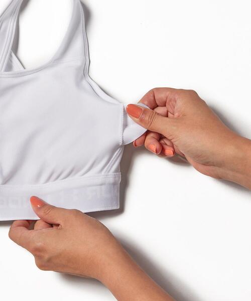 UNDER ARMOUR（アンダーアーマー）の「UAクロスバック ブラ ミディアムサポート（トレーニング/レディース）（スポーツブラ・レディース・ブラック/ホワイト・L/S/XL/M）」の19枚目の写真