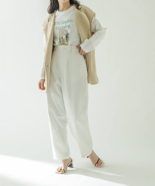 mystic(ミスティック)の「sheep dog ロングTシャツ(Tシャツ/カットソー・レディース・ホワイト・FREE)」の4枚目の写真