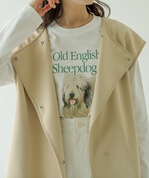 mystic(ミスティック)の「sheep dog ロングTシャツ(Tシャツ/カットソー・レディース・ホワイト・FREE)」の8枚目の写真