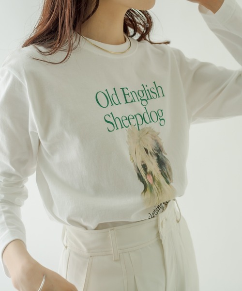 mystic(ミスティック)の「sheep dog ロングTシャツ(Tシャツ/カットソー・レディース・ホワイト・FREE)」の15枚目の写真