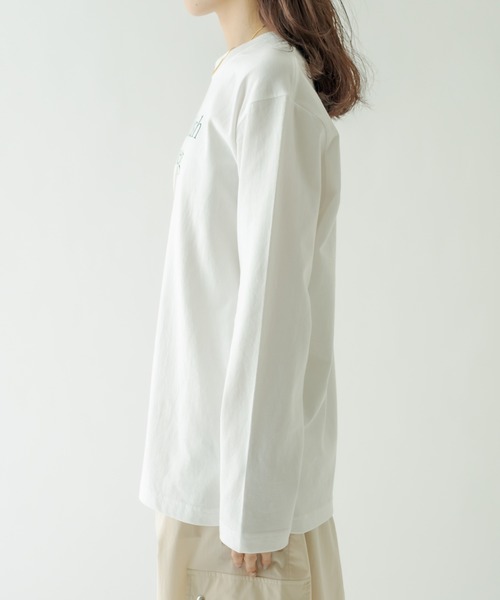 mystic(ミスティック)の「sheep dog ロングTシャツ(Tシャツ/カットソー・レディース・ホワイト・FREE)」の17枚目の写真