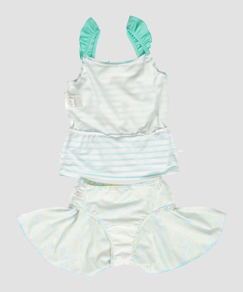 BENETTON (UNITED COLORS OF BENETTON)（ベネトンユナイテッドカラーズオブベネトン）の「【BENETTON:ベネトン】キッズボーダー花柄セパレート水着（水着・キッズ・ネイビー/サックスブルー・110/120）」の5枚目の写真