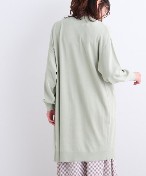 SHOO・LA・RUE（シューラルー）の「◆さらさらもちトッパーカーディガン（カーディガン/ボレロ・レディース・ライトグリーン/ピンク/サックスブルー/ブラック/アイボリー・00）」の8枚目の写真