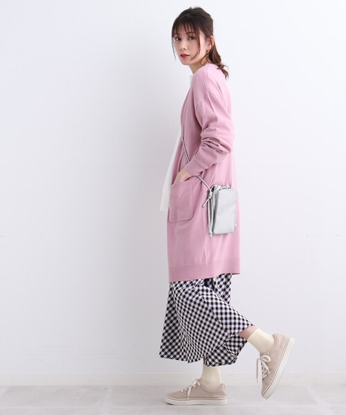 SHOO・LA・RUE（シューラルー）の「◆さらさらもちトッパーカーディガン（カーディガン/ボレロ・レディース・ライトグリーン/ピンク/サックスブルー/ブラック/アイボリー・00）」の22枚目の写真