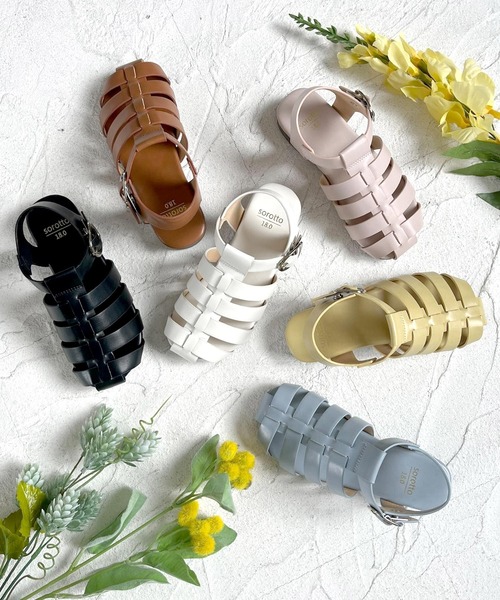 SOROTTO（ソロット）の「フラットソール/キッズ グルカサンダル（サンダル・キッズ・ブラック/ピンク/イエロー/ブルー/アイボリー/キャメル・22.0cm/16.0cm/17.0cm/18.0cm/19.0cm/20.0cm/21.0cm）」の7枚目の写真