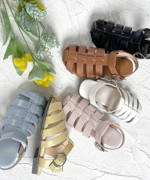 SOROTTO（ソロット）の「フラットソール/キッズ グルカサンダル（サンダル・キッズ・ブラック/ピンク/イエロー/ブルー/アイボリー/キャメル・22.0cm/16.0cm/17.0cm/18.0cm/19.0cm/20.0cm/21.0cm）」の8枚目の写真