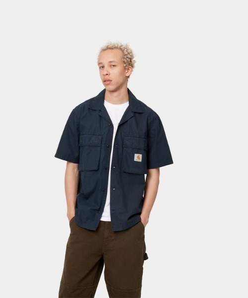 Carhartt WIP（カーハートダブリューアイピー）の「Carhartt WIP/カーハートダブリューアイピー ショートスリーブウィントン半袖シャツ I030456（シャツ/ブラウス・メンズ・ネイビー/ブラウン/グレー・M/L/XL）」の9枚目の写真